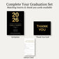 Modern Graduate Graduation Invitation
