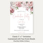 Floral Graduation Invitation