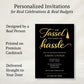 Tassel Worth the Hassle Graduation Invitation