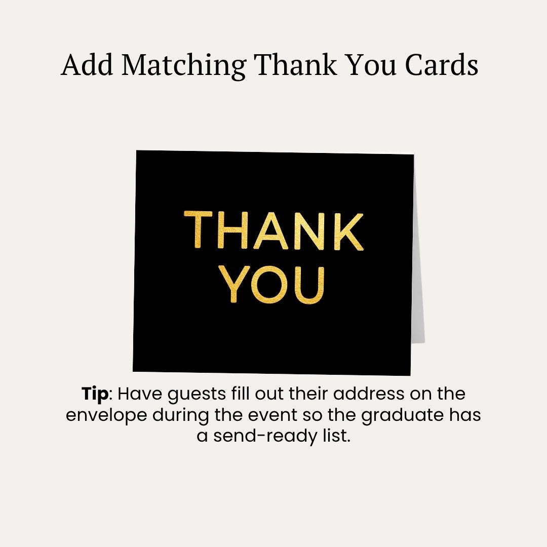 Modern Graduate Graduation Invitation