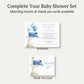 Shower By Mail Blue Baby Shower Invitation