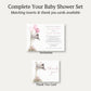 Shower by Mail Pink Baby Shower Invitation