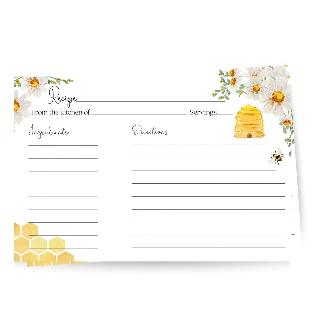 Bride to Bee Recipe Card