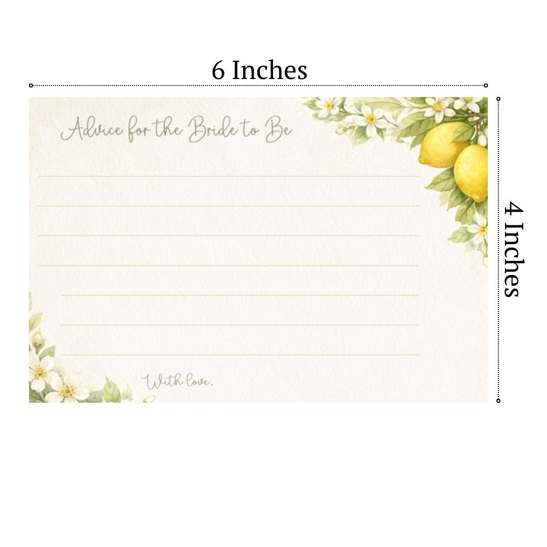Lemon Advice for the Bride Card