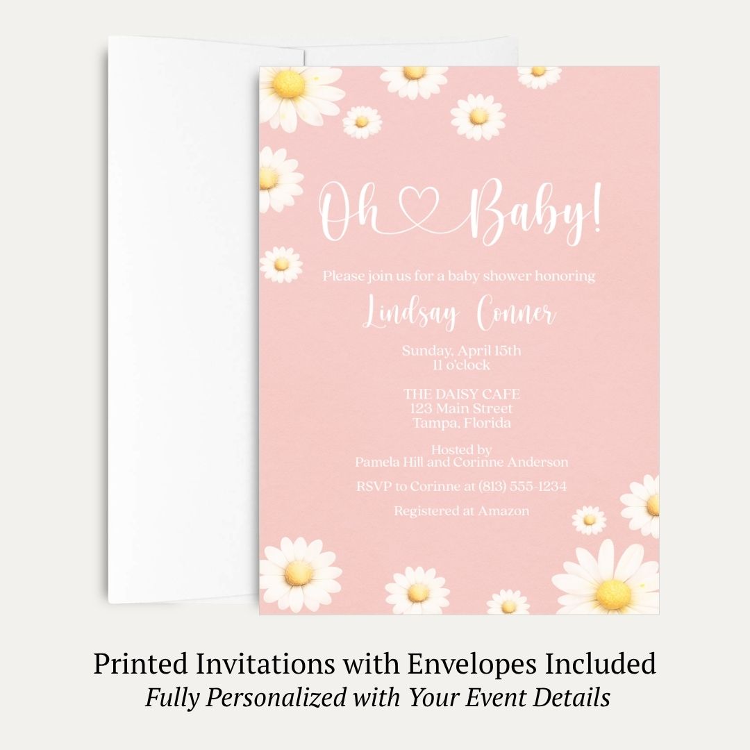 Daisy Baby Shower Invitation