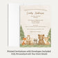 Woodland Animals Baby Shower Invitation