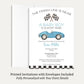 Race Car Baby Shower Invitation