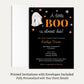 Little Boo Baby Shower Invitation (Black Collection)