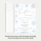 Little Snowflake Blue Baby Shower Invitation