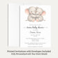 Little Peanut Twin Neutral Baby Shower Invitation
