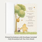 Winnie the Pooh Classic Baby Shower Invitation
