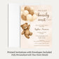 Bearly Wait Brown Baby Shower Invitation