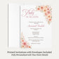 Autumn Baby in Bloom Baby Shower Invitation