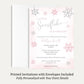 Little Snowflake Pink Baby Shower Invitation