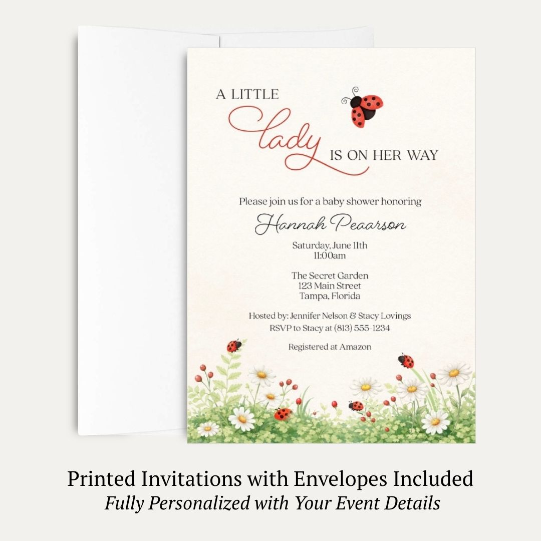 A Little Lady Baby Shower Invitation