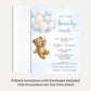 Bearly Wait Blue Baby Shower Invitation