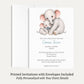 Little Peanut Boy Elephant Baby Shower Invitation