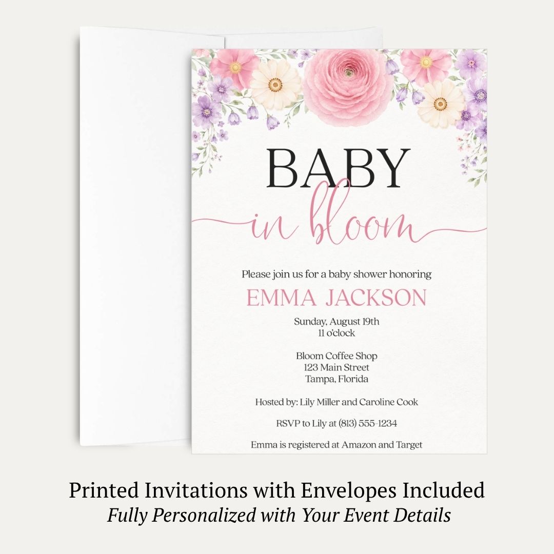 Baby in Bloom Invitation