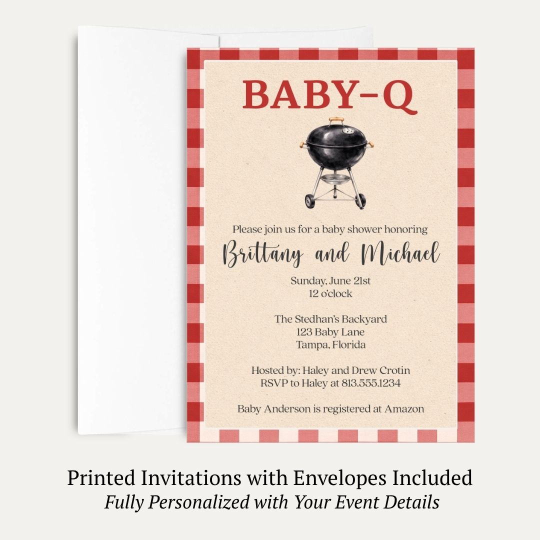 Baby-Q Baby Shower Invitation