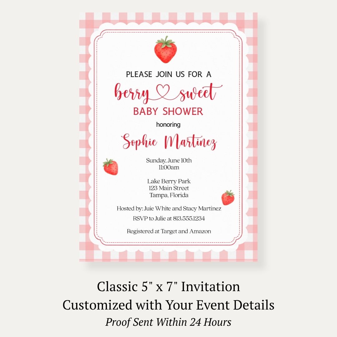 Berry Baby Shower Invitation