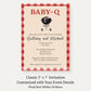 Baby-Q Baby Shower Invitation