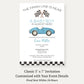 Race Car Baby Shower Invitation