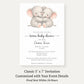 Little Peanut Twin Neutral Baby Shower Invitation