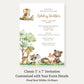 Forest Friends Baby Shower Invitation