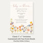 Wildflower Baby Shower Invitation