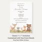 Boho Woodland Baby Shower Invitation