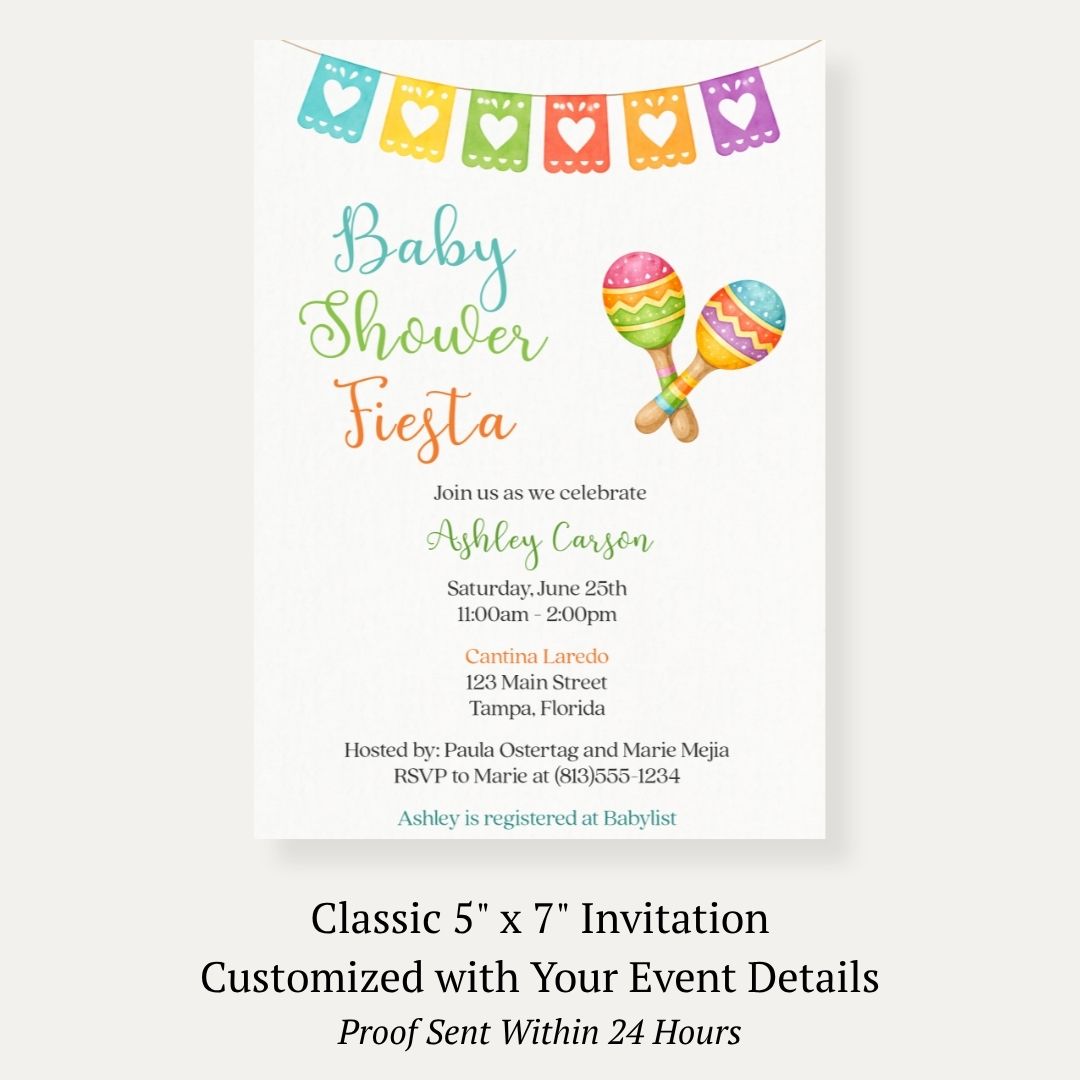 Fiesta Baby Shower Invitation