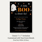 Little Boo Baby Shower Invitation (Black Collection)