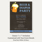 Beer and Diaper Baby Shower Invitation