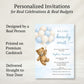 Bearly Wait Blue Baby Shower Invitation
