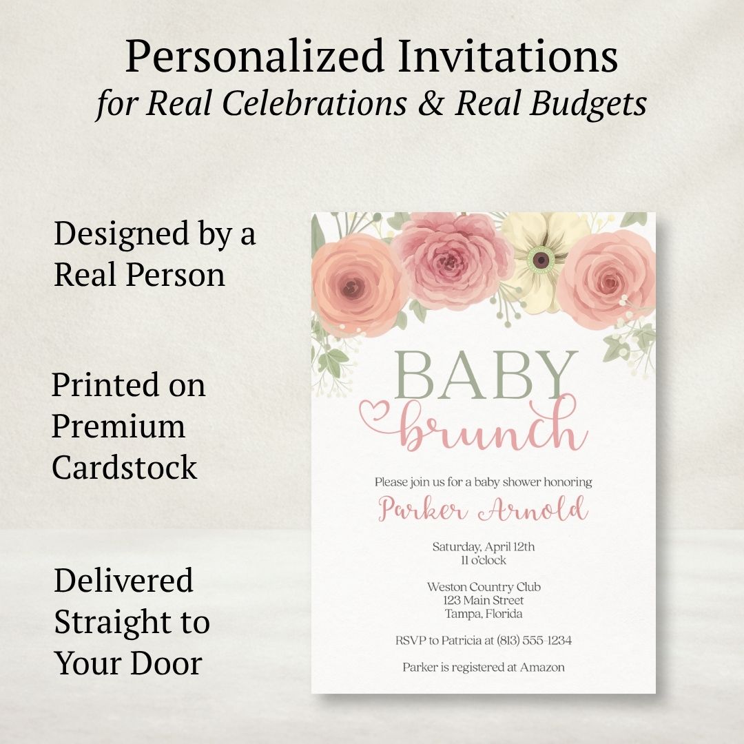 Baby Brunch Baby Shower Invitation