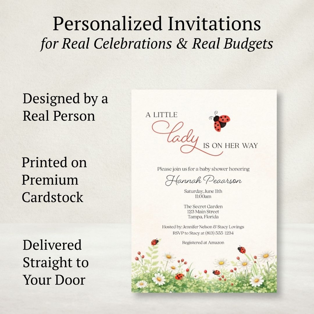 A Little Lady Baby Shower Invitation