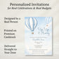 Hot Air Balloon Baby Shower Invitation