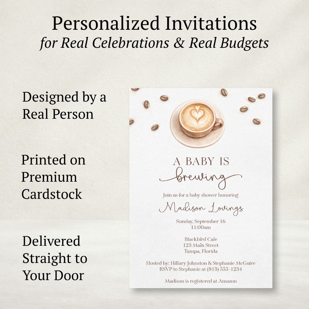 A Baby Is Brewing Shower Invitation