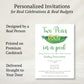 Peas in a Pod Baby Shower Invitation