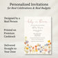 Wildflower Baby Shower Invitation
