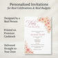 Autumn Baby in Bloom Baby Shower Invitation