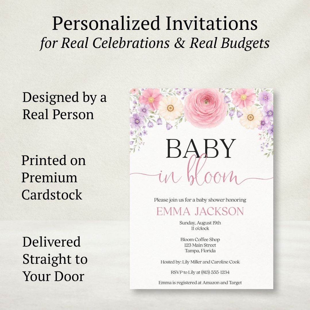 Baby in Bloom Invitation