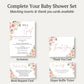 It's a Girl Floral Baby Shower Invitation