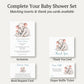 Little Peanut Boy Elephant Baby Shower Invitation