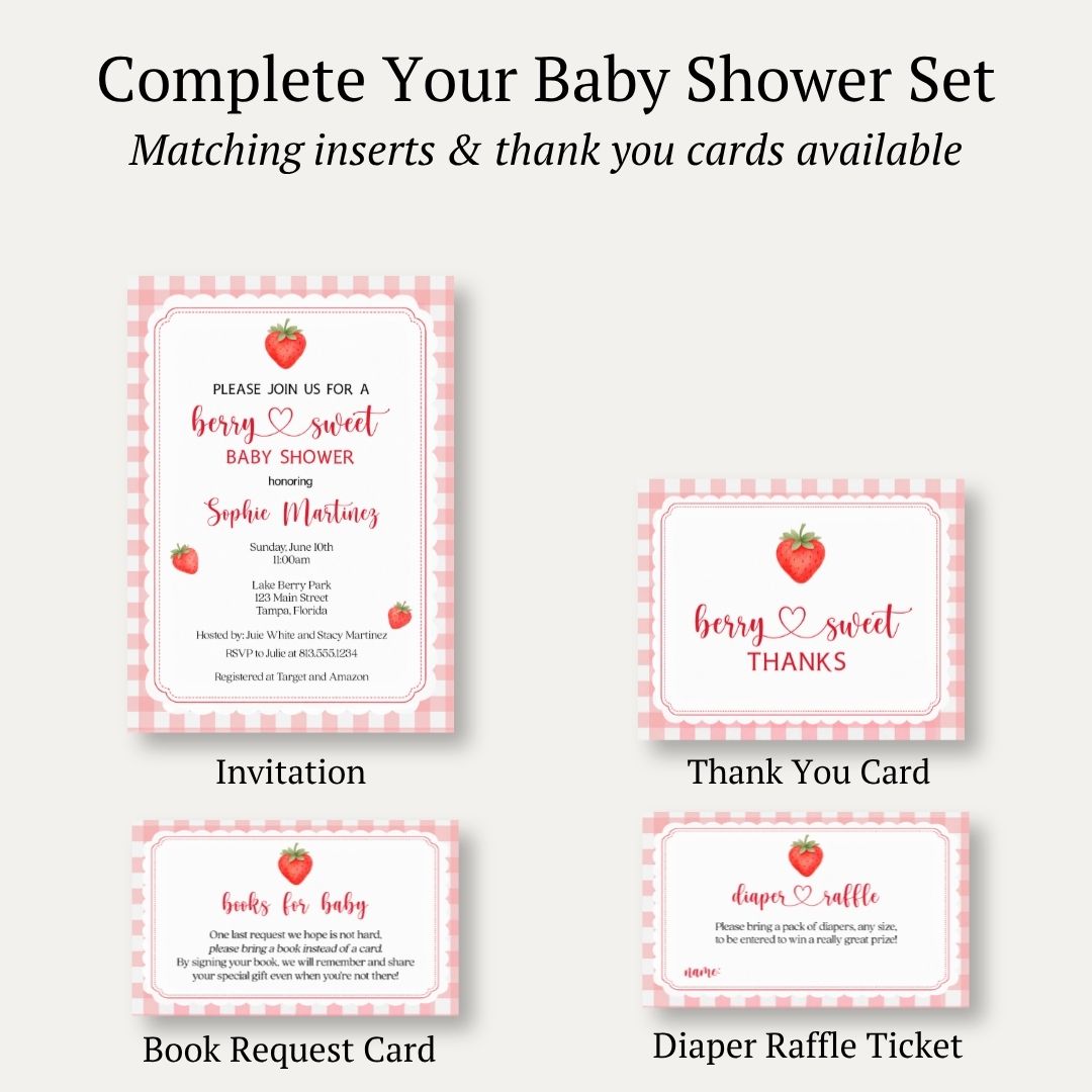 Berry Baby Shower Invitation