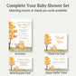 Autumn Winnie Baby Shower Invitation
