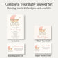 Pink Vintage Carriage Baby Shower Invitation