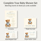 A Little Gentleman Baby Shower Invitation