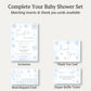 Little Snowflake Blue Baby Shower Invitation