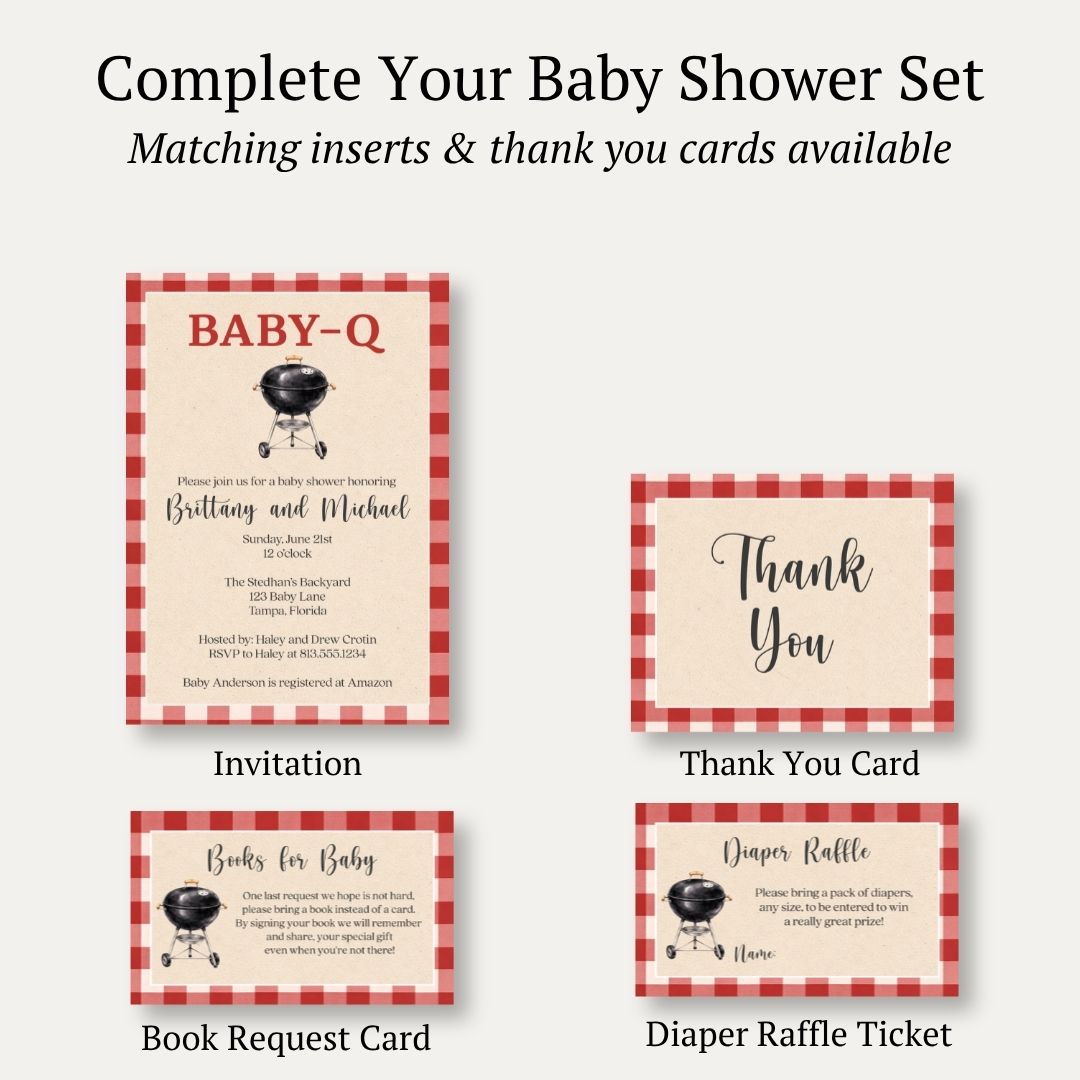 Baby-Q Baby Shower Invitation